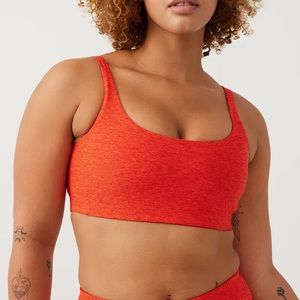 Outdoor Voice Double Time Bra in Orange Ladybug (Medium)